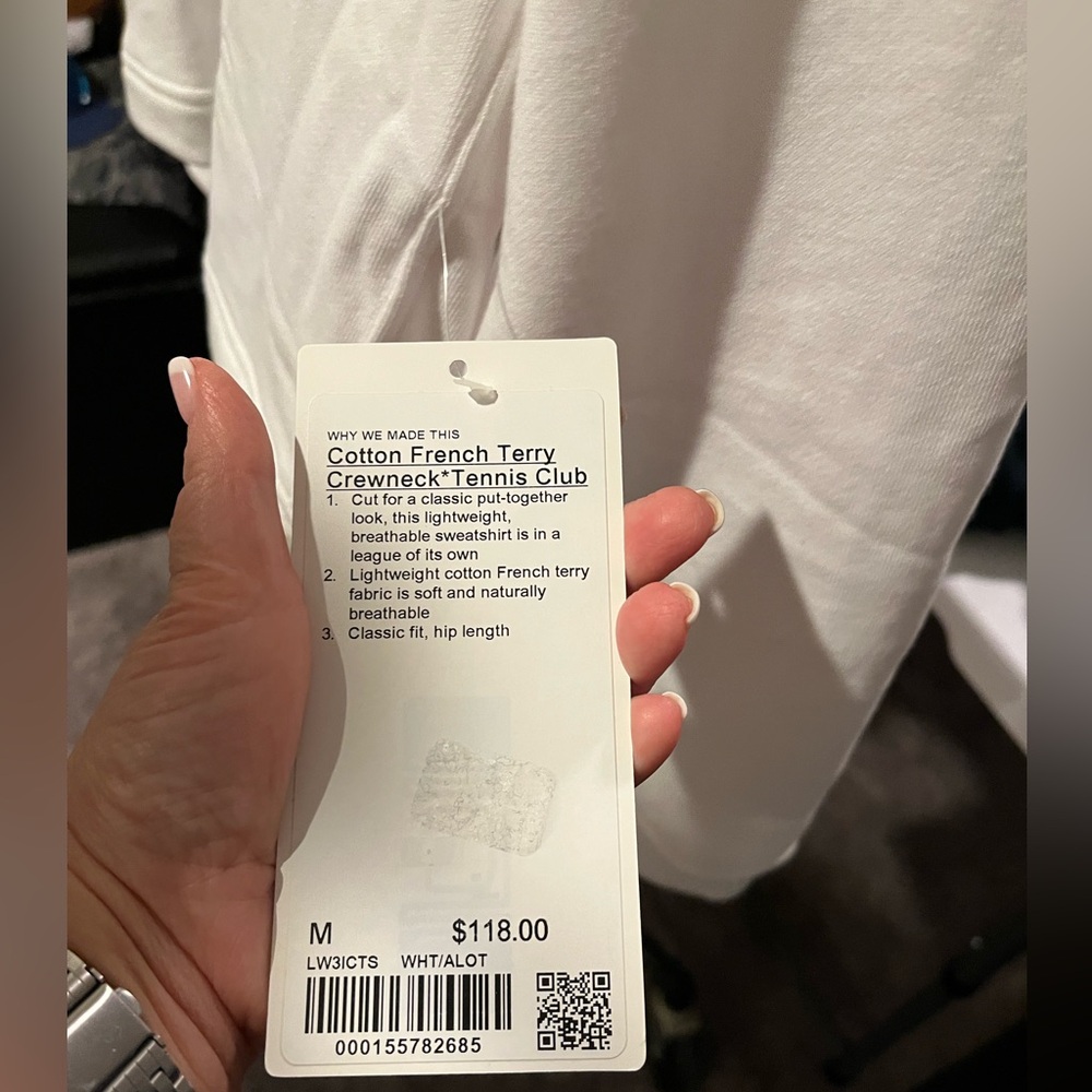 Lululemon Athletica White Crewneck Sweatshirt - Picture 2 of 6